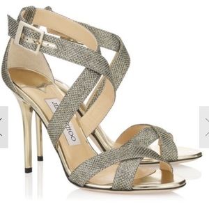 Jimmy Choo Lottie Glitter Sandals